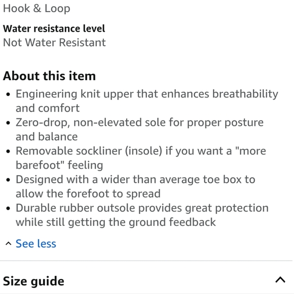 Whitin Women Shoes Sz 37 US6.5 - 7 Barefoot Sneakers Black Walking, Hiking - Picture 4 of 11